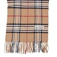 thumbnail image 4 of Women Men Camel Plaid Scarves Classic Warm Soft with Fringes for Winter, 4 of 4