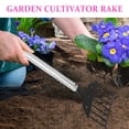 thumbnail image 2 of Shisuyan Garden Hand Rake With Seven-Teeth For Soil Loosening Digging And Planting Lightweight Gardening Tool For Outdoor Activities And Potted Plant, 2 of 8