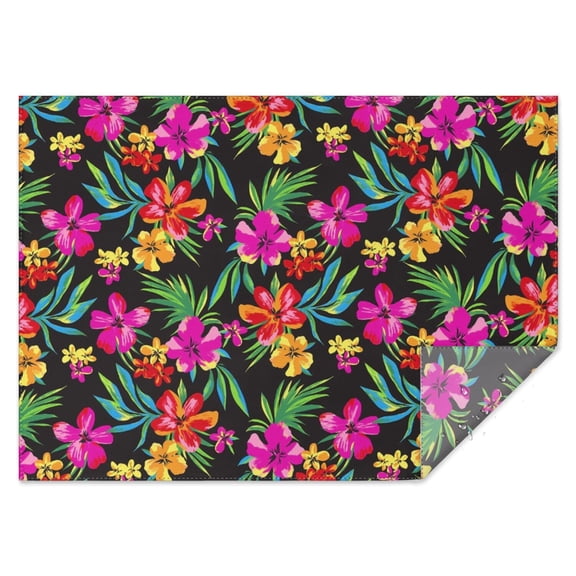 Pioneer Flower Floral Print Pattern Rectangle Tablecloth 60"x84",Waterproof Polyester Rectangle Table Cloth, Wipeable Spillproof Polyester Tablecloth for Dining, Camping, Indoor and Outdoor
