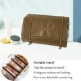 thumbnail image 5 of Makeup Bag Organizer | 4-in-1 Removable Toiletry Cases | Travel Roll-Up Cosmetic Storage | Large Capacity | Polyester | Green Brown | 9x6 in | Accessories, 5 of 7