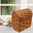 thumbnail image 4 of Geometrical Lounger Chair Bag, Abstract Illustration Repetitive Floral Swirls Shapes Modern Art, High Capacity Storage with Handle Container, Lounger Size, Marigold and Raspberry, by Ambesonne, 4 of 5