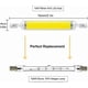 thumbnail image 2 of 2-Pack 10W R7s LED Bulbs, 6000-6500K Cool White, Dimmable, 360° Beam, Halogen Replacement, Double-Ended Tube, Energy Efficient Lighting Solution, 2 of 5