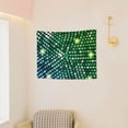 thumbnail image 3 of Uemuo Green Disco Lights Printed 29x37 Inch Tapestry Wall Hanging – Lightweight & Durable – Perfect for Dorm Decor, Beach Throw, Sofa Cover, Tablecloth, 3 of 8