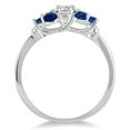 thumbnail image 2 of SZUL 14kt White Gold Diamond and Sapphire Women's Ring, 2 of 3