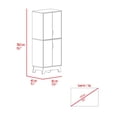 thumbnail image 3 of High - quality and Durable Storage Solution - Double - door Kitchen Pantry for Long - term Use, 3 of 5