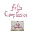thumbnail image 2 of Kit de globos metálicos con letras cursivas Feliz Cumpleaños color Rosa, 2 of 5