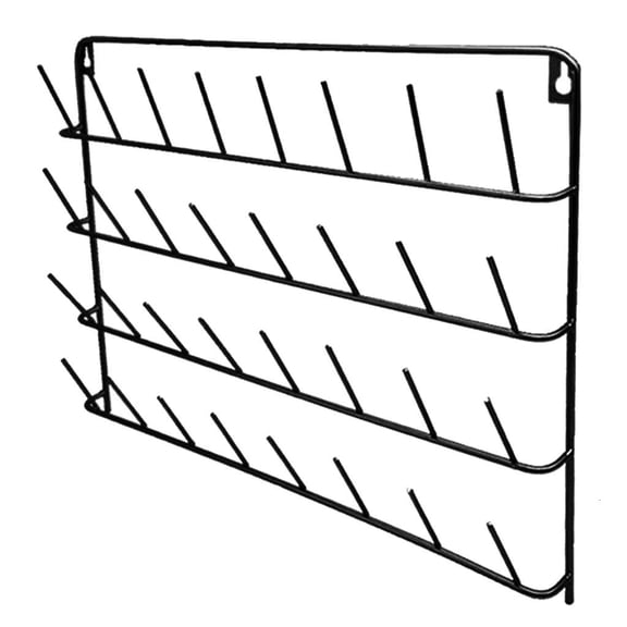 Osdhezcn Space Saving Sewing Thread Rack Wall Mounted Metal Organizer for 32 Spools Practical Bobbin Holder with Hanging Hook