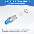 thumbnail image 4 of Bisel de Diodo Emisor de Luz Uxcell, Soporte de Montaje de LED, Tuercas de Cap Socket para Proyectos Electrónicos de Bricolaje, Tablero de Exhibición, Luces Indicadoras 20, 4 of 6