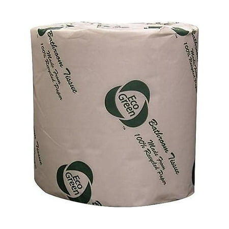 Eco Green Standard Toilet Paper 2-Ply White 550 Sheets/Roll 80 Rolls/Carton (EB8543)