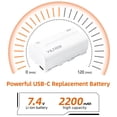 thumbnail image 2 of Bateria VILTROX NP-F550 2200 mAh para Sony F970 F960 F950, 2 of 8