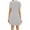 Gray, variant on Aoochasliy Trendy Dress Fashion Women Casual Short Sleeve O-Neck Solid Ladies Loose Mini Dress of the Day