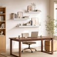 28 Inch Floating Wall Shelves Set of 2, Wall Mounted Storage and ...