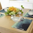 thumbnail image 4 of Ambesonne Nature Place Mats Set of 4, Sunset View on Hills, Standard Size, Blue Brown, 4 of 6