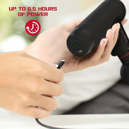 FitRx Mini Pro Neck and Back Massager, Handheld Deep Tissue Muscle Massage Gun