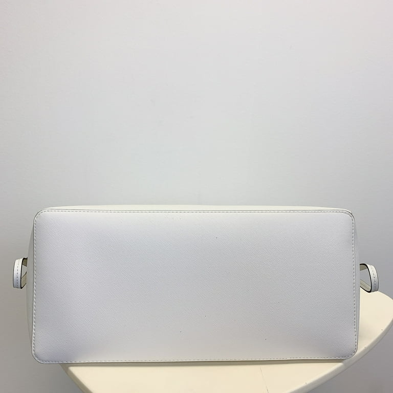 Michael Kors Womens Gilly Large Saffiano Leather Tote Bag Optic