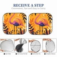 thumbnail image 6 of Fotbe Vibrant Flamingo Illustration 2-Piece Car Windshield Sun Shade | Sun Blocker for Car Windshield | Foldable Automotive Interior Accessories for Sun Protection-Medium, 6 of 7