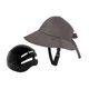 thumbnail image 3 of Casco de bicicleta para adultos, 58-60 cm, con forma de sombrero para mujer Gris, 3 of 9