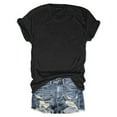 thumbnail image 7 of Womens Basic Blouses Crew Neck Solid Color Short Sleeve Loose Fit Tops 2025 Summer Trendy Casual T-Shirts, 7 of 7