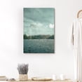 thumbnail image 1 of PixonSign Canvas Print Wall Art Green Abstract Lake Horizon Geometric Wilderness Illustrations Modern Art Minimalist Landscape Relax/Calm Multicolor for Living Room, Bedroom, Office - 12"x18", 1 of 5