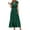 Army Green summer dresses for women, variant on Summer Dresses for Women Beach Fashion Chiffon Jacquard Empire Waist Ruffle Swing Long Dresses 2024 Short Sleeve Round Neck Solid Maxi Formal Dress Beige m