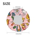 thumbnail image 6 of Kdxio Retro 70s Hippie Print Shower Cap for Women,Elastic and Reusable,Double Waterproof Layers Bathing Hat, 6 of 9