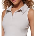 thumbnail image 2 of Calvin Klein Women's Cropped Polo Tank Top Brown Size X-Large, 2 of 3