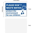 thumbnail image 2 of 1pcs Please Don't Waste Water Sign 8x12 inches 35 Mil Aluminum Do not Waste Water Protect The Environment for Our people Warning Sign UV Protected and Waterproof, 2 of 6