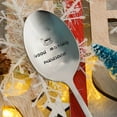 thumbnail image 2 of Engraved Stainless-Steel Coffee Spoon 7.7-Inch, Gift-Ready “Love You More” Tableware for Husband Wife Friends, Dishwasher-Safe Daily Use, 1Pc Soup Spoon, 2 of 4