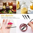 thumbnail image 2 of 4Pcs Jam Spatula Tool Set Mini Reusable Silicone Bottle Spatula Beauty Spatula Kitchen Jar Butter Cream Cosmetic Bottle Use ,Black, 2 of 5