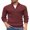 Wine Red, variant on COOFANDY Men's Quarter Zip Up Sweaters Slim Fit Lightweight Pullover Mock Neck Long Sleeve Polo Sweater