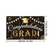 thumbnail image 3 of TIMIFIS Home Decor Large Class Of Graduate Banner Decorations Congratulations Banner Graduation Party Photograph Background Decorations Office DecorFall, 3 of 6