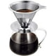 thumbnail image 2 of Cafetera para verter, jarra de vidrio de borosilicato, filtro sin papel de acero inoxidable resistente a la oxidación, colador manual, cafetera de goteo de vidrio, regalos de café de 20 oz TUNC Sencillez, 2 of 5