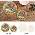 thumbnail image 4 of SKYSONIC Fall Hedgehog Watercolor Pot Holders Trivets, 2 Pcs Heat Resistant Trivets,Harvest Autumn Cotton Thread Weave Mats for Hot Pads Pans Pot Bowl Teapot for Kitchen Decor, 4 of 7