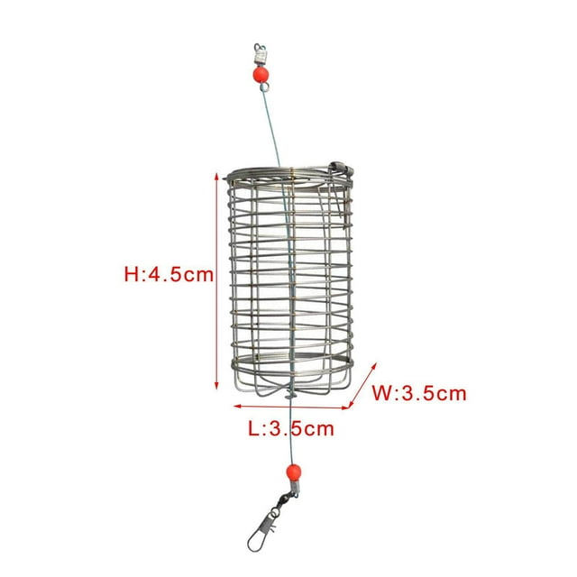tredstone 5x Solid Fishing Feeder Cage Basket Container Carp Crab Attract Lure Cage S