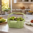 thumbnail image 5 of Foldable Hanging Sink Drain Basket, Space-Saving Kitchen Colander with Quick-Drain Design, Versatile Sink Strainer Basket for Fruits, Vegetables, Utensils & Dish Drying(Ivory White), 5 of 6