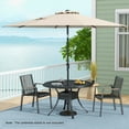 thumbnail image 4 of Gymax 300 CM Patio Umbrella Heavy Duty Market Umbrella w/ Tilt Mechanism Crank Handle Beige, 4 of 10