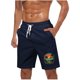 thumbnail image 1 of Pantalones Cortos Casuales para Hombre Imprimir con Bolsillos Pantalones de Playa de Cintura Elástica, Pantalones Cortos de Cintura Elástica para Hombre, 1 of 5