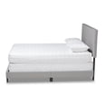 thumbnail image 2 of Baxton Studio Ramon Modern and Contemporary Grey Linen Fabric Upholstered Full Size Panel Bed with Nailhead Trim, 2 of 5