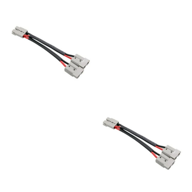 Maytalsory 50 Amp Plug Connector Double Y Adaptor 6mm For Cable Reliable 2Set