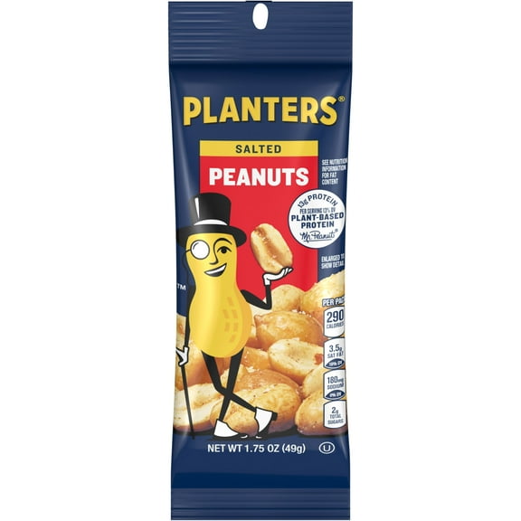 PLANTERS Salted Peanuts, 1.75 oz Bag (Pack of 12)