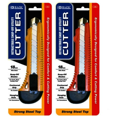 Bazic Steel Top Multipurpose Cutter (24 Units Included)
