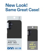 onn Protective Gel Phone Case for Samsung Galaxy A15 5G - Black