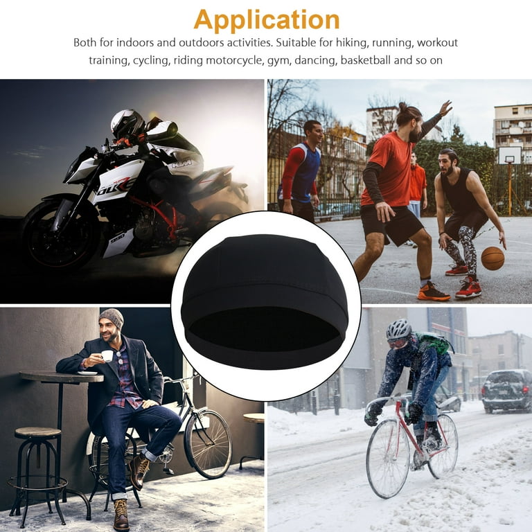 TSV 2/4pcs Moisture-Wicking Beanie Cap, Breathable Helmet