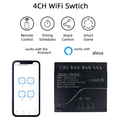 thumbnail image 5 of Interruptor de Relé Inteligente Wifi de 4 Canales, Interruptor de Control de Acceso, Aplicación de Control Remoto 433M, Funciona con y Home, 5 of 5