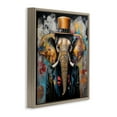 thumbnail image 3 of Stupell Industries Eclectic Urban Graffiti Elephant Brown Floating Frame Canvas Art, 18 x 18, by Lazar Studio, 3 of 8