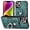 Green, variant on Retro Durable Leather Phone Case for iPhone X XS XR Max 7 8 6 S Plus Adjustable Finger Ring Holder Card Slots Lens Protector Back Cover(Purple,X/XS)