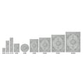 thumbnail image 7 of Pasargad Home Amadeus 6' x 6' Power-Loomed Ivory/Grey Rug, For Indoor Space and all Age of Group, 7 of 7