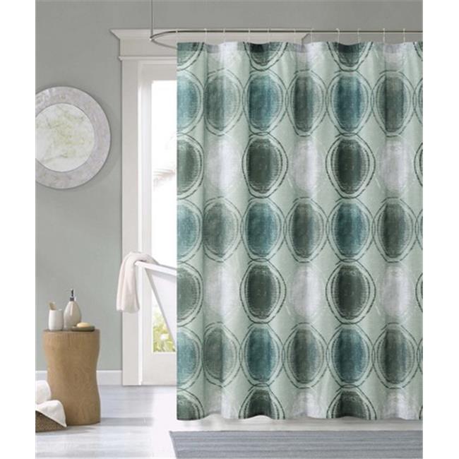 Luxury Home Kaden Shower Curtain, Sage & Green 72 x 72 inch