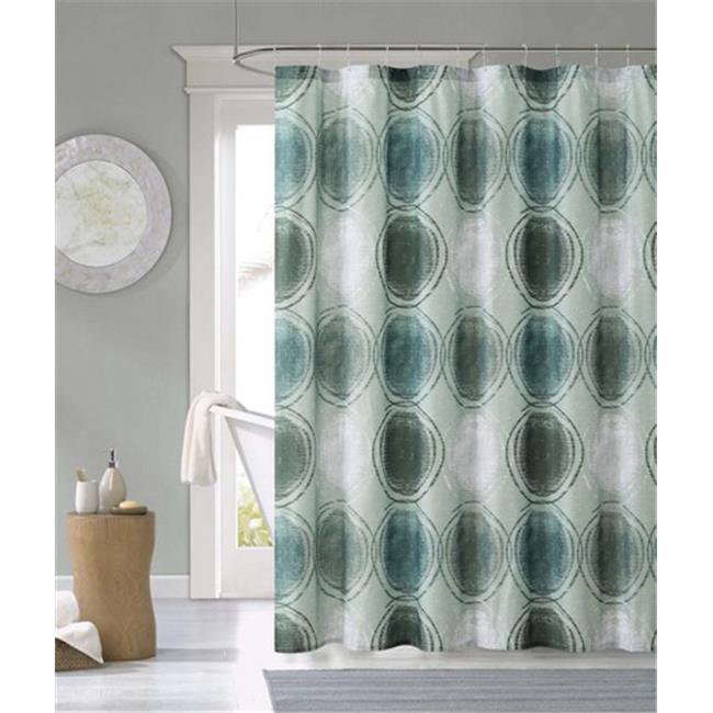 Luxury Home Kaden Shower Curtain, Sage & Green 72 x 72 inch