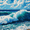 Ocean Wave Embroidery, variant on UXIEQU African Woman Abstract Canvas Wall Art 15.75x11.81 Inches